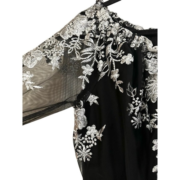 Inc International Concepts Off The Shoulder Heavily Embroidered Maxi Dress- Sz 6 - Picture 3 of 7